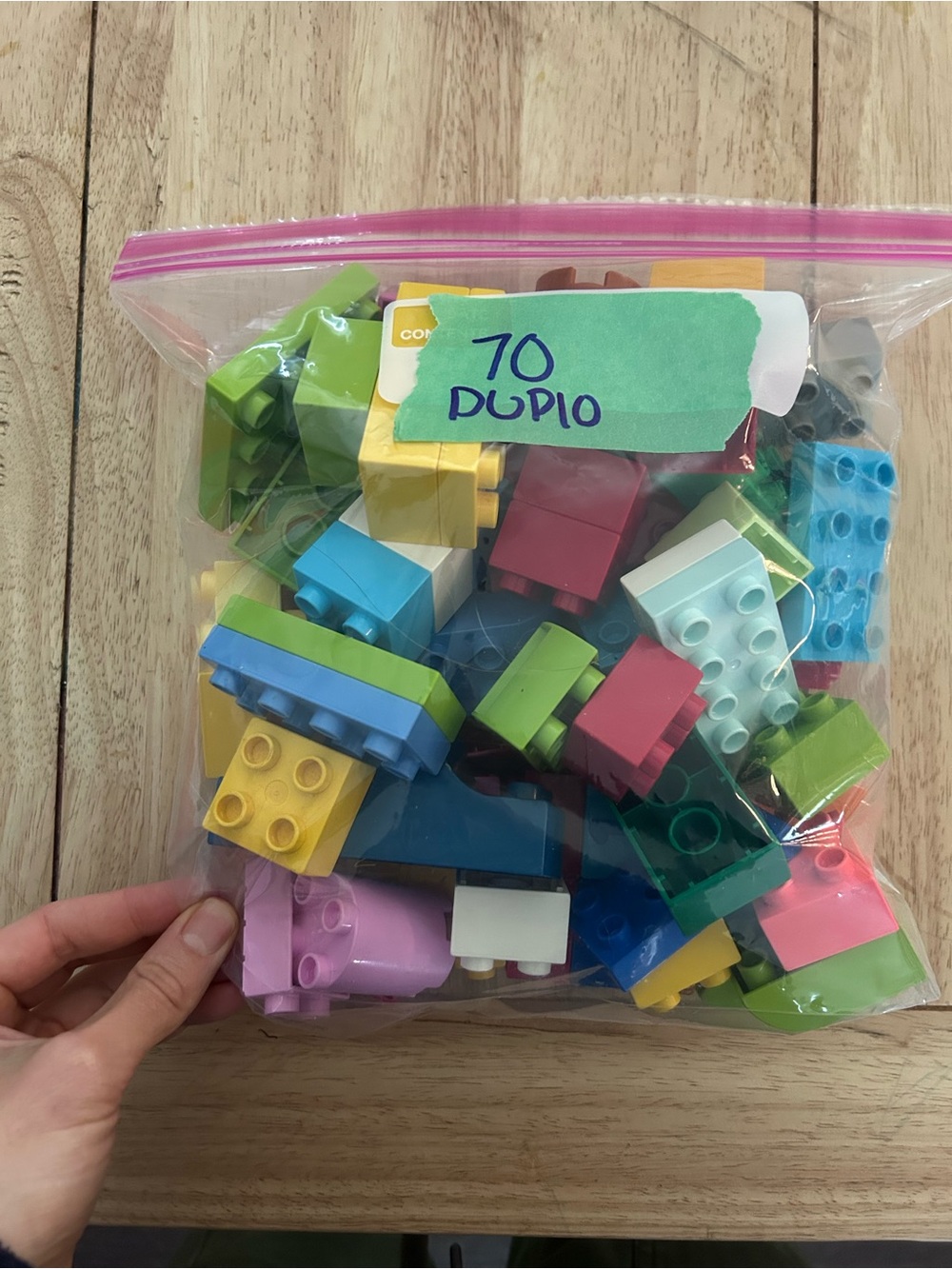 70 Duplo Lego blocks